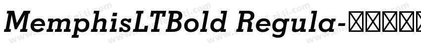 MemphisLTBold Regula字体转换